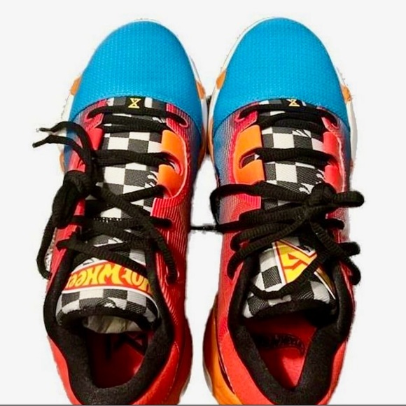 Nike PG 6 Hot Wheels NRG Laser Blue/Red/Orange Basketball Shoes - Picture 4 of 6